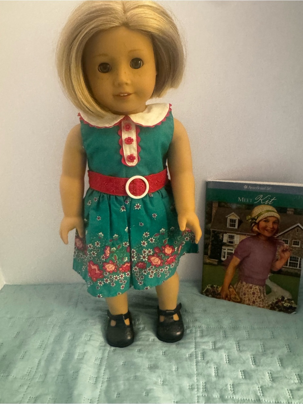 American Girl 18" Historical Kit Kittredge Doll Book Beforever Blonde Hair